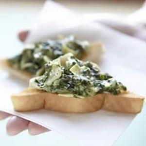 Spinach Artichoke Crostini