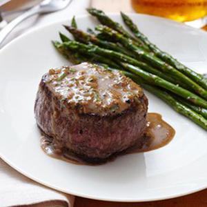 Oven-Seared Beef Tenderloin with Herb Pan Sauce