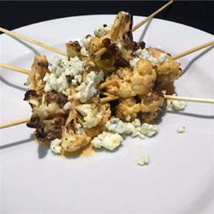 Veggie Buffalo Cauliflower Skewers